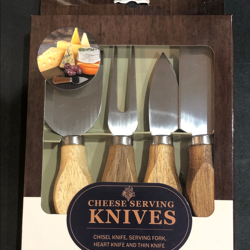 4pc charcuterie cheese serving knives set new